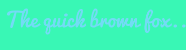 Image with Font Color 73DBF5 and Background Color 39F7B5